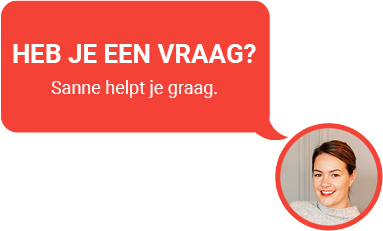 Heb je een vraag? Sanne helpt je graag.