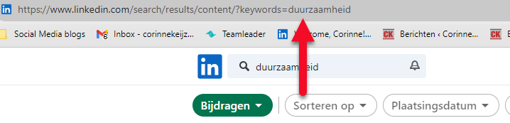 Handige tip voor het zoeken op hashtags op LinkedIn