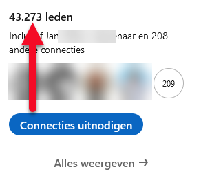bericht sturen binnen een groep op linkedin