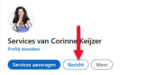 hoe stuur je een bericht aan iemand op LinkedIn waarmee je niet gelinkt bent?