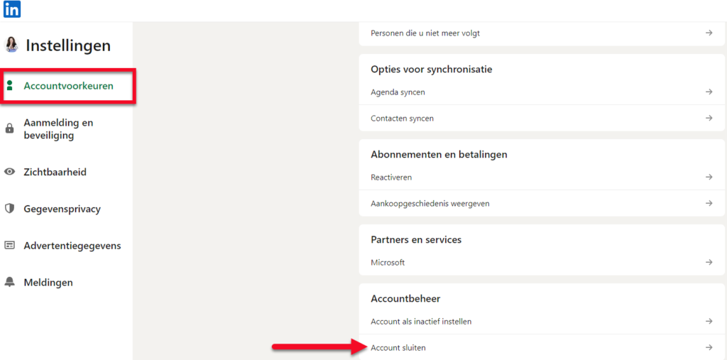 Hoe sluit je een dubbel account op LinkedIn?