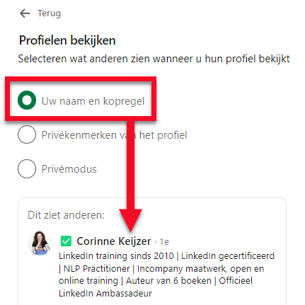 Hoe maak je jezelf zichtbaar of juist anoniem op LinkedIn?